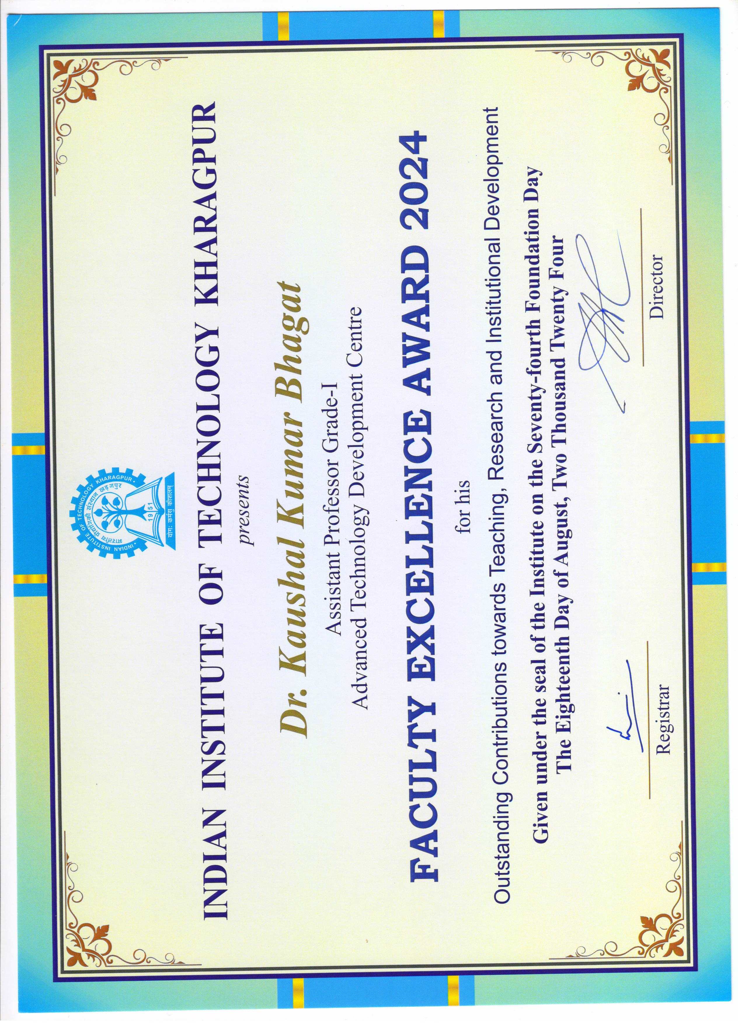 Faculty Excellence Award 2024